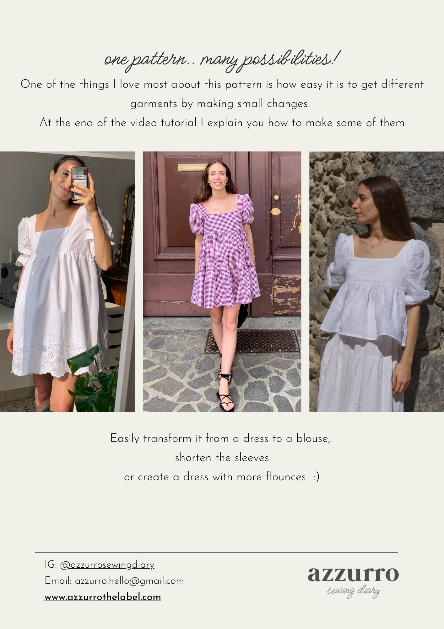 The Matilde Dress - Digital Sewing Pattern