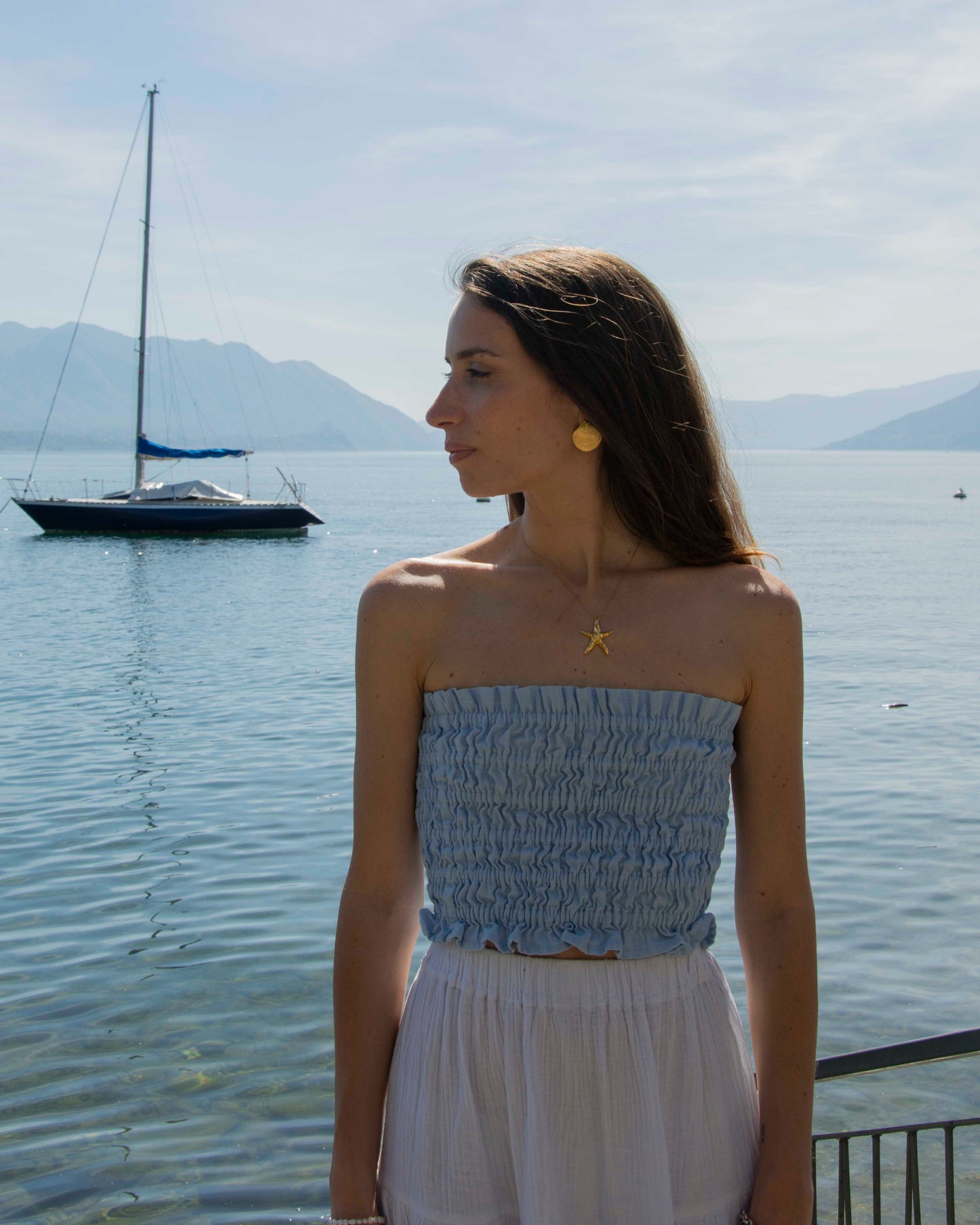 Alba Top - Baby blue