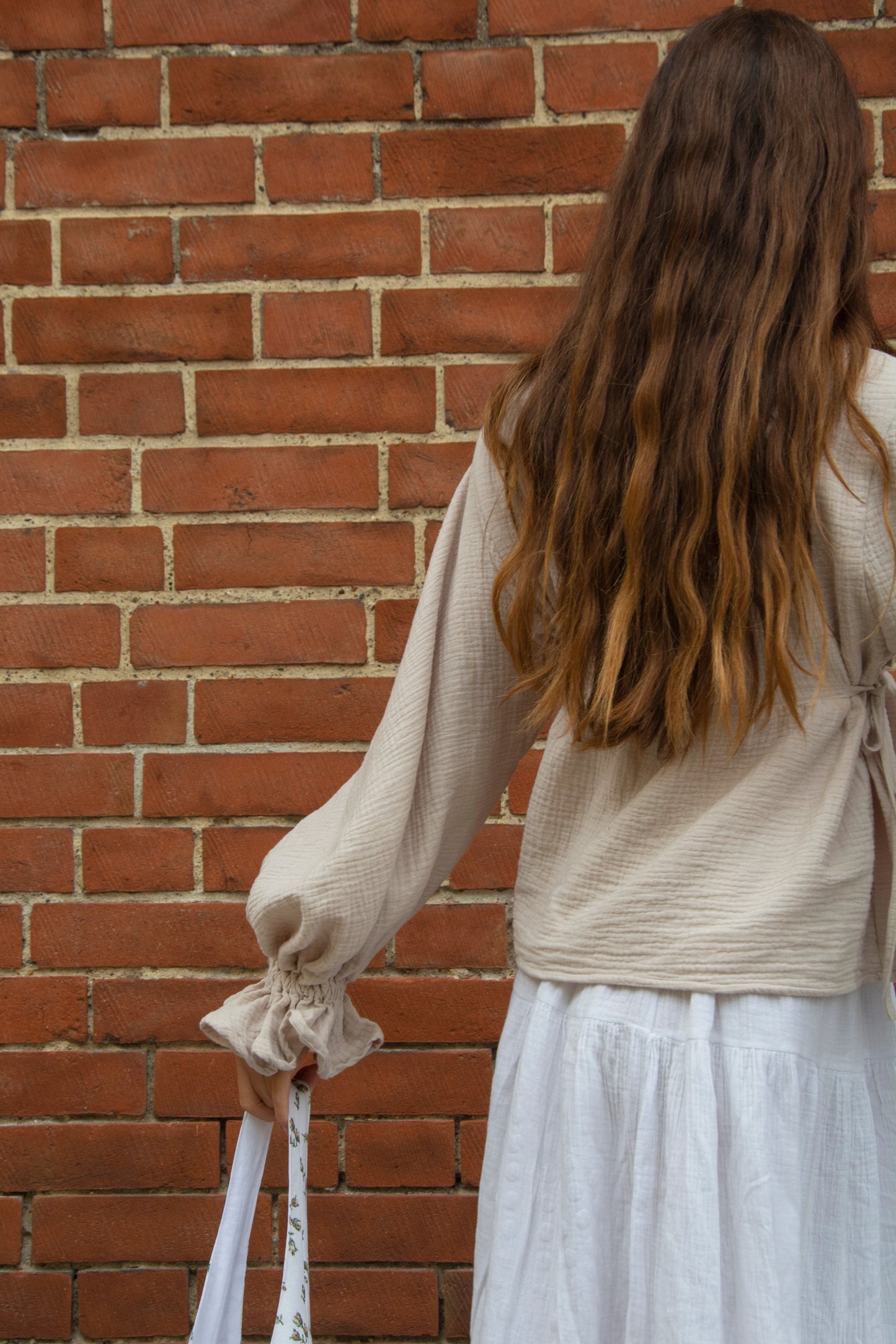 Alice Blouse - - Black, white, sand