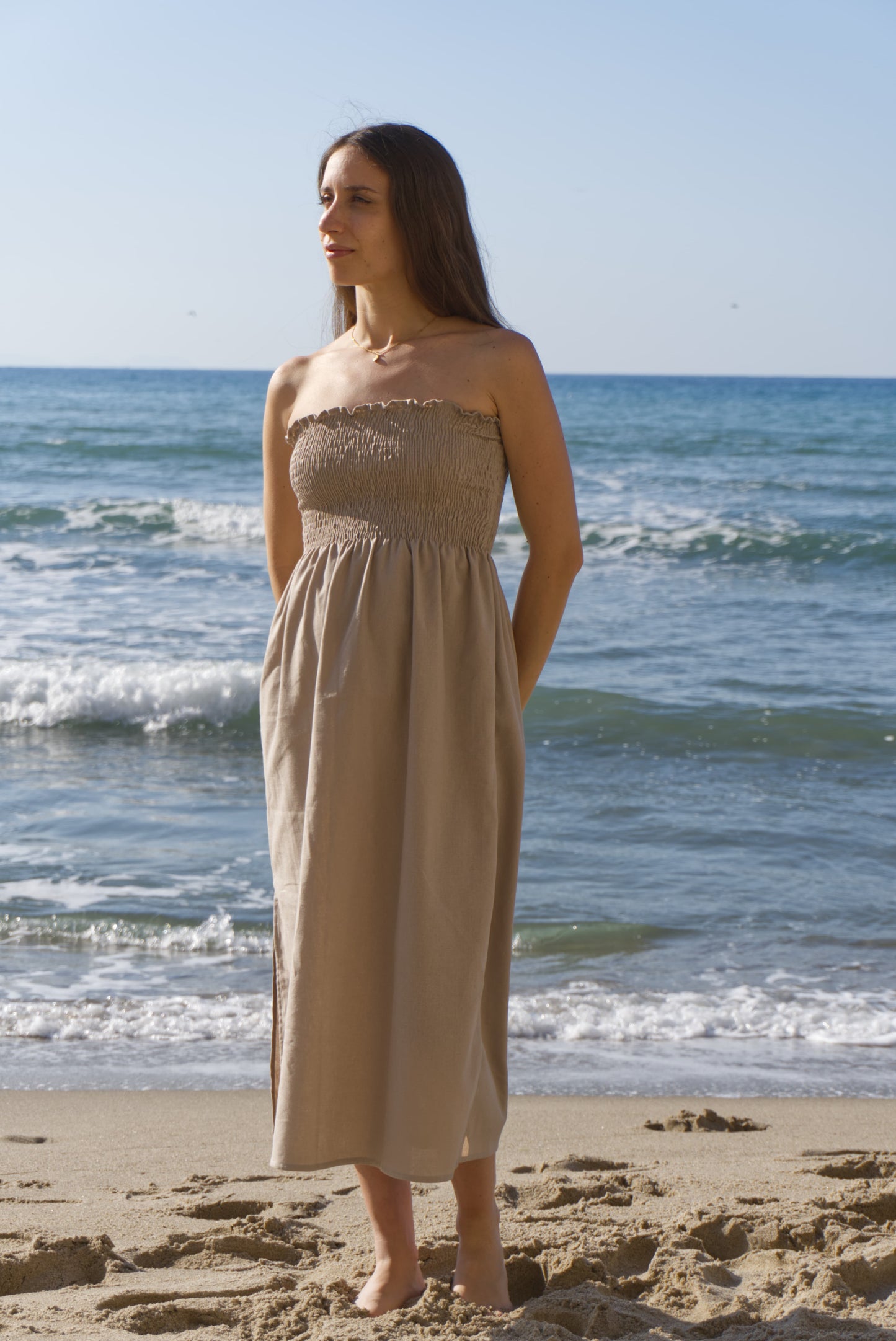 Celeste Dress - Sand