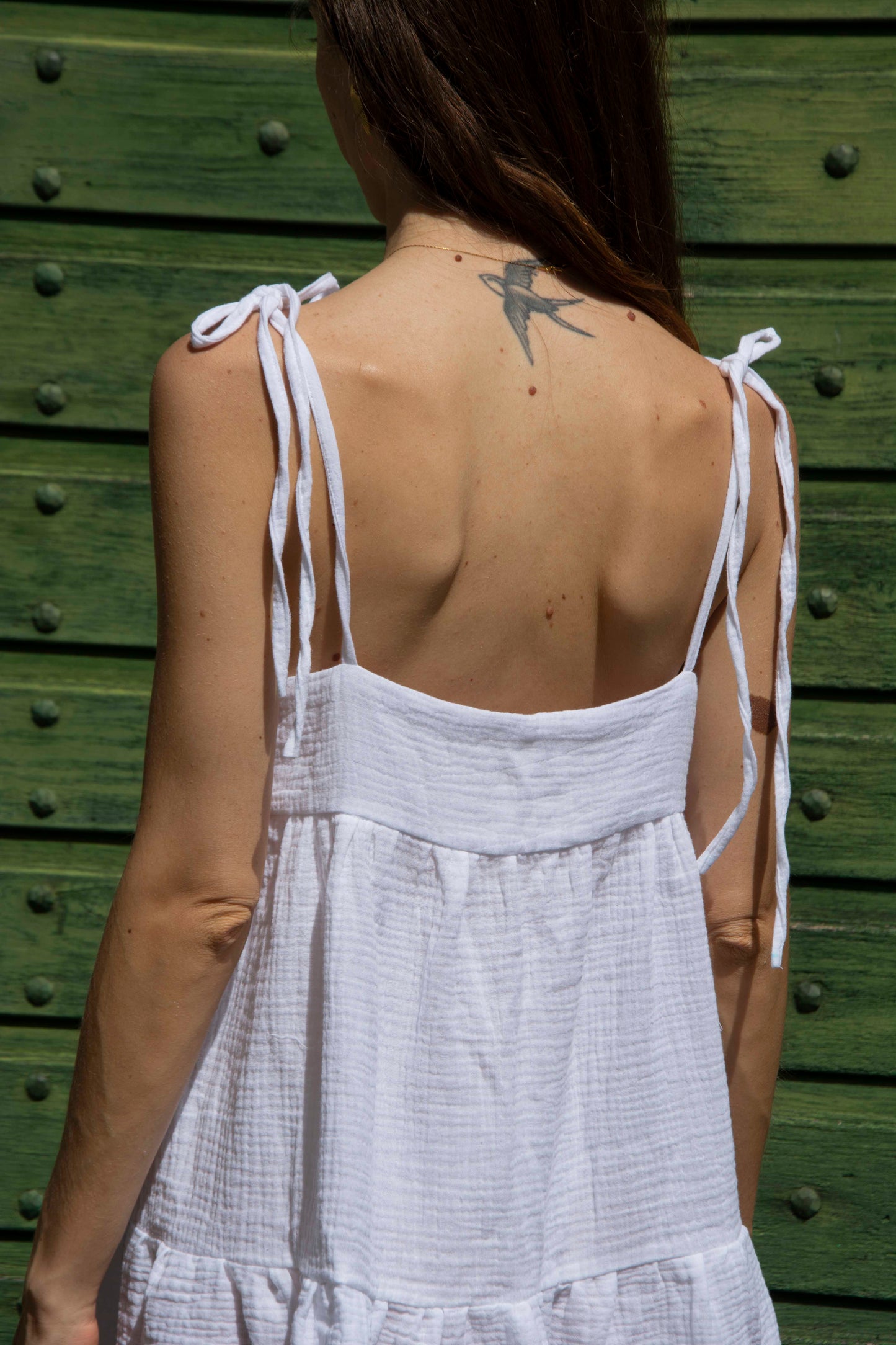 Emma Dress Mini - White, black