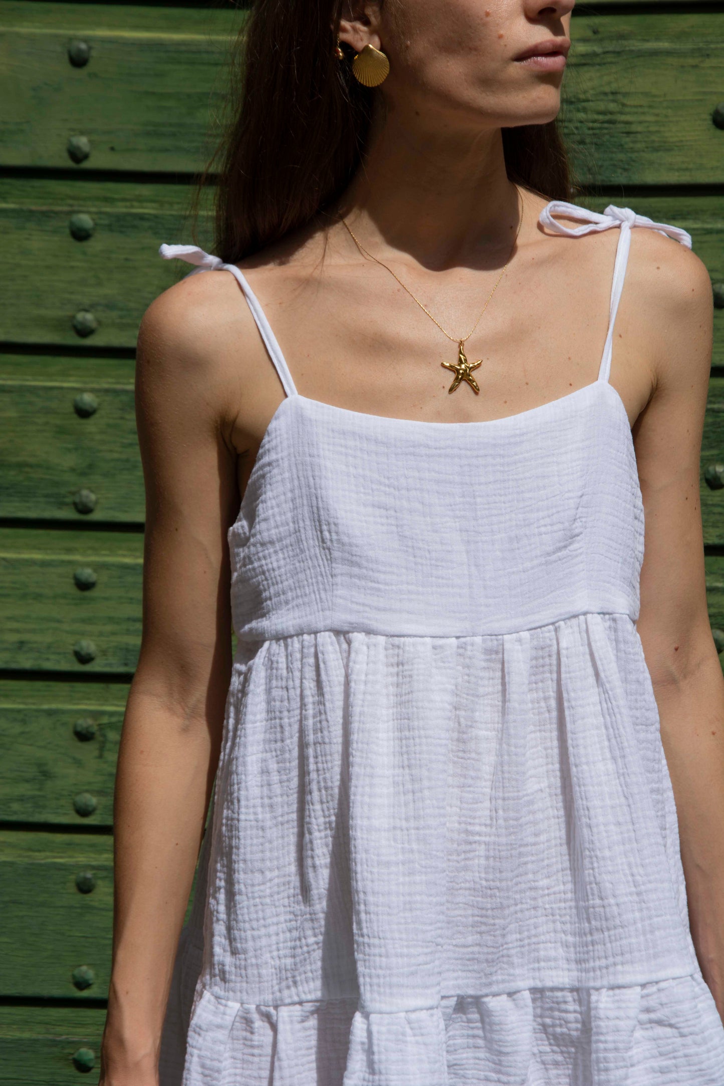 Emma Dress Mini - White, black
