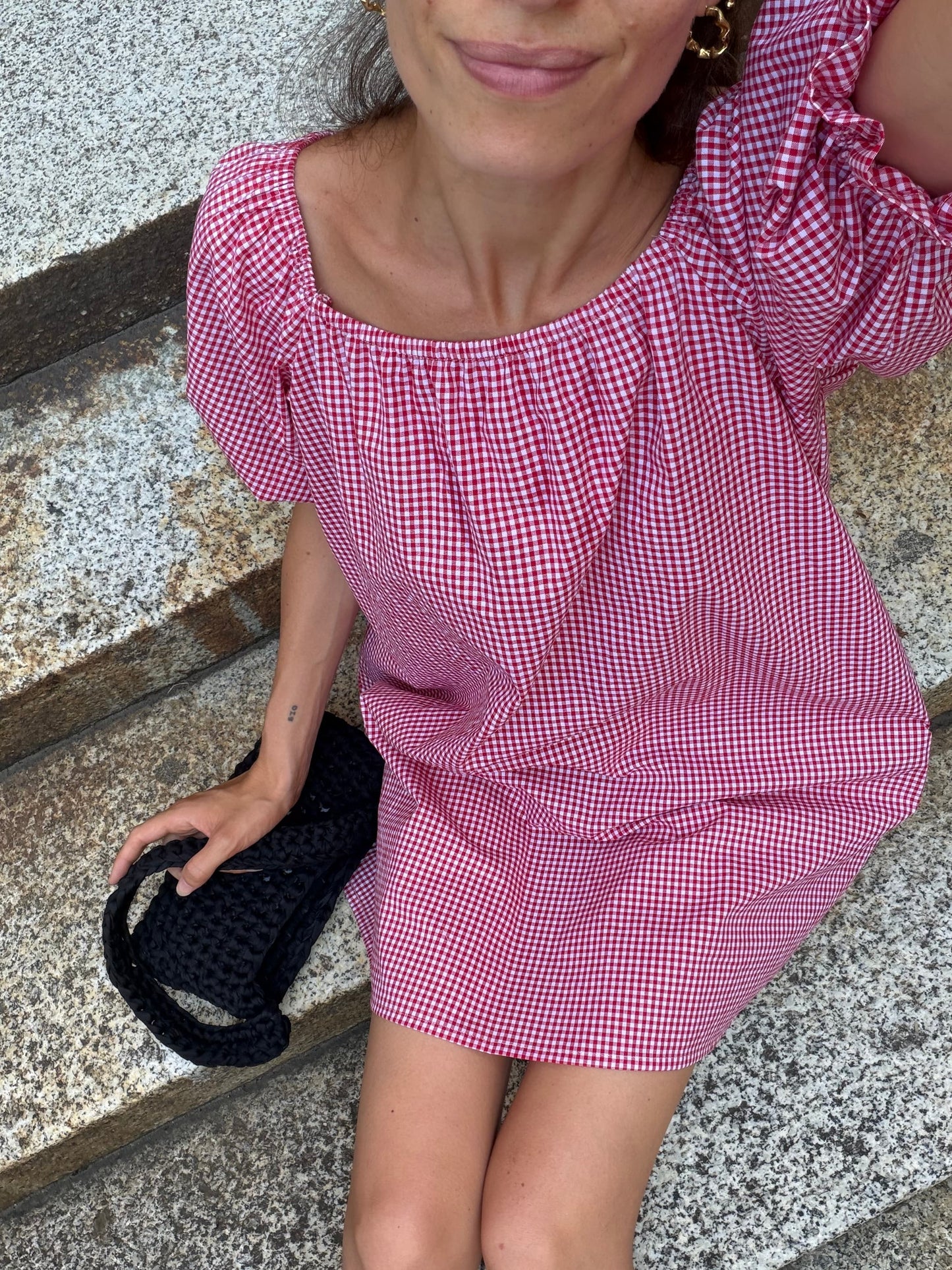 Iris Dress - vichy red
