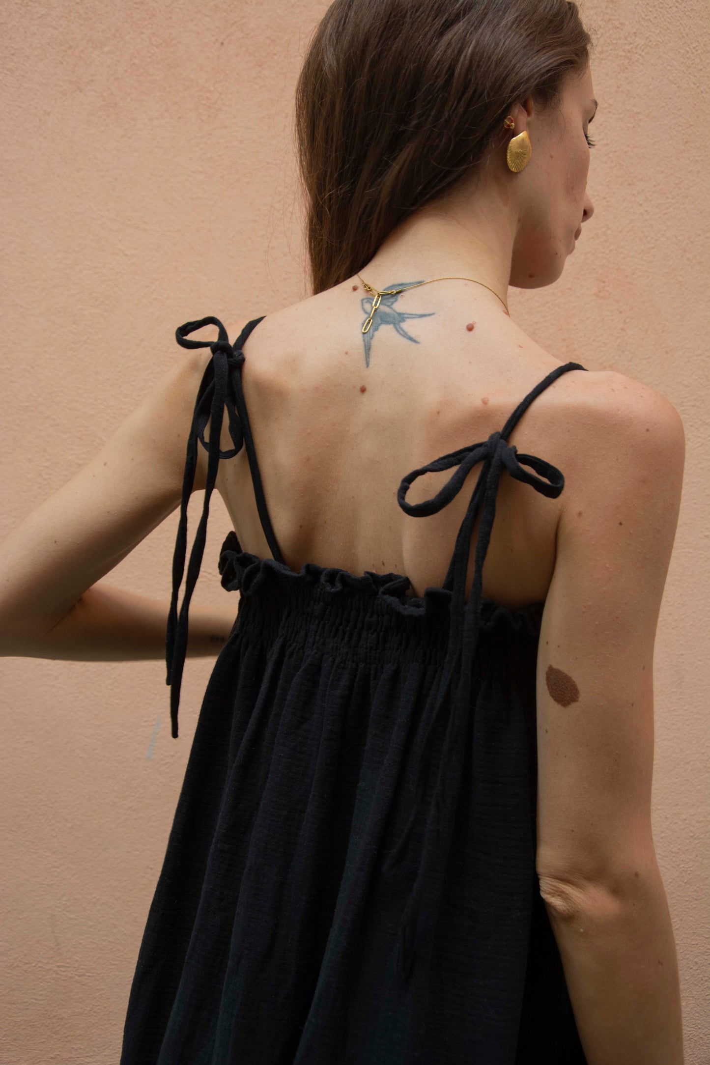 Sofia Dress Maxi - White, black