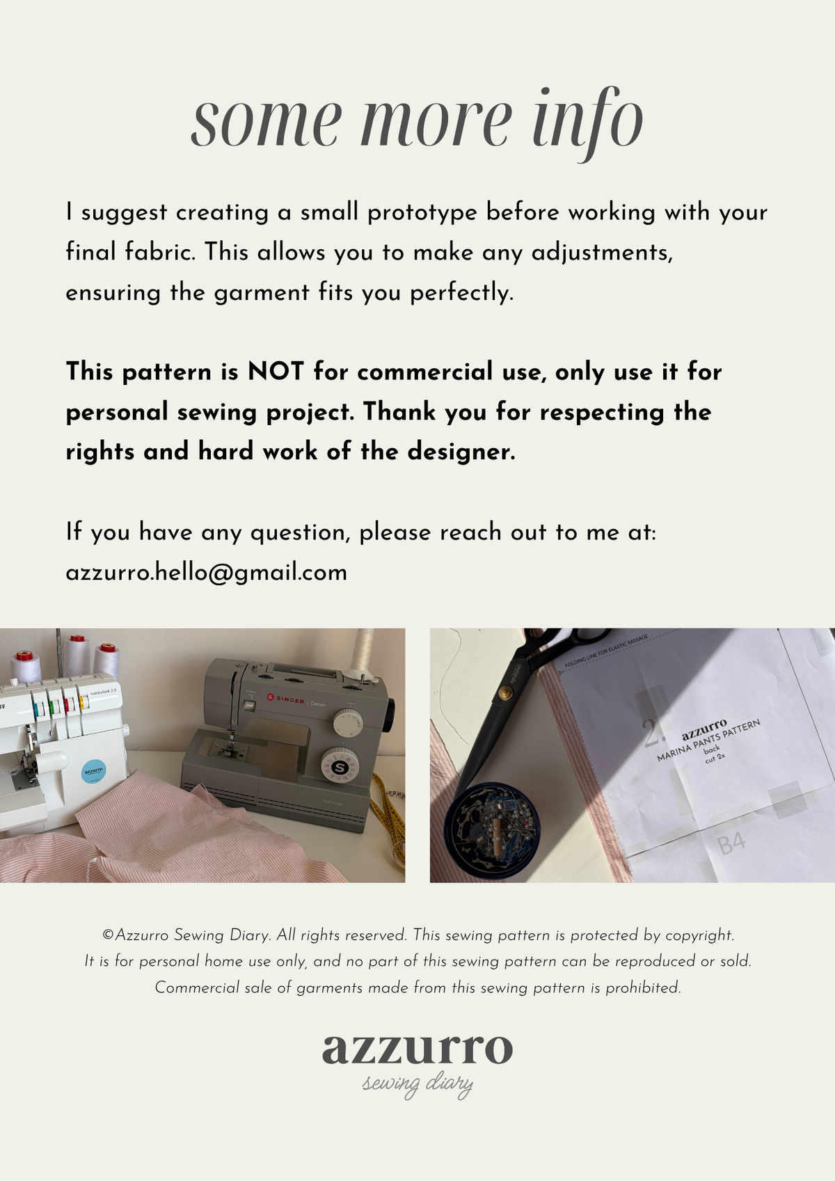 Marina Pants - Digital Sewing Pattern