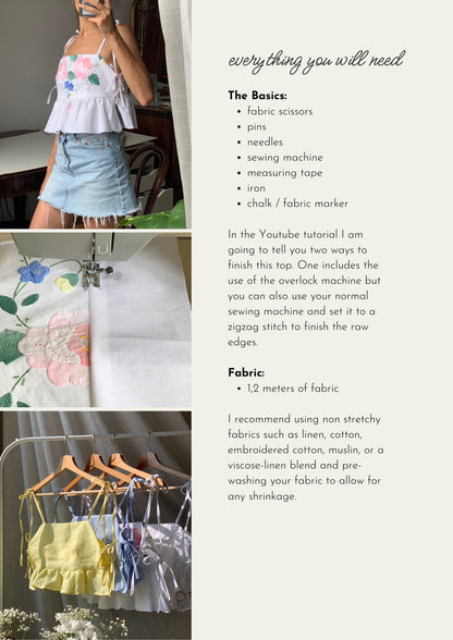 Aria Top Digital Sewing Pattern