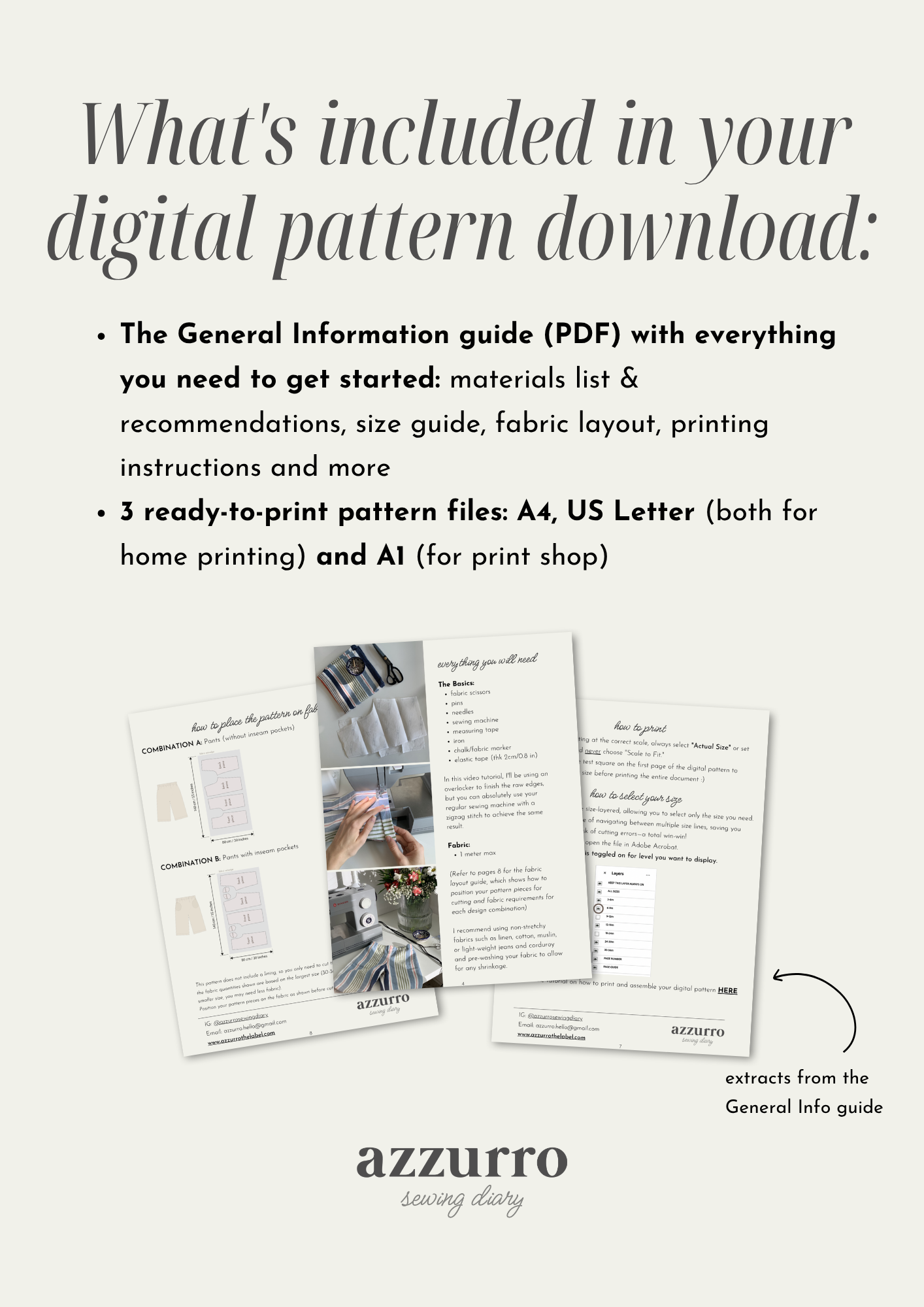 Tommy Pants - Digital Sewing Pattern
