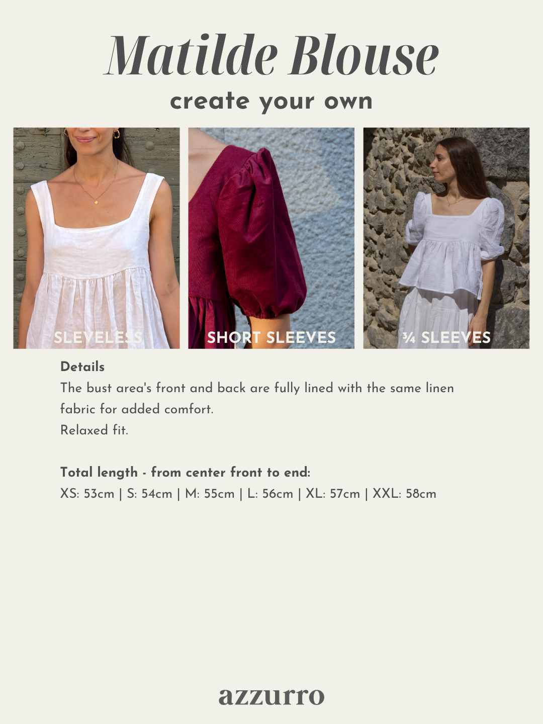 Matilde Blouse - Create your own