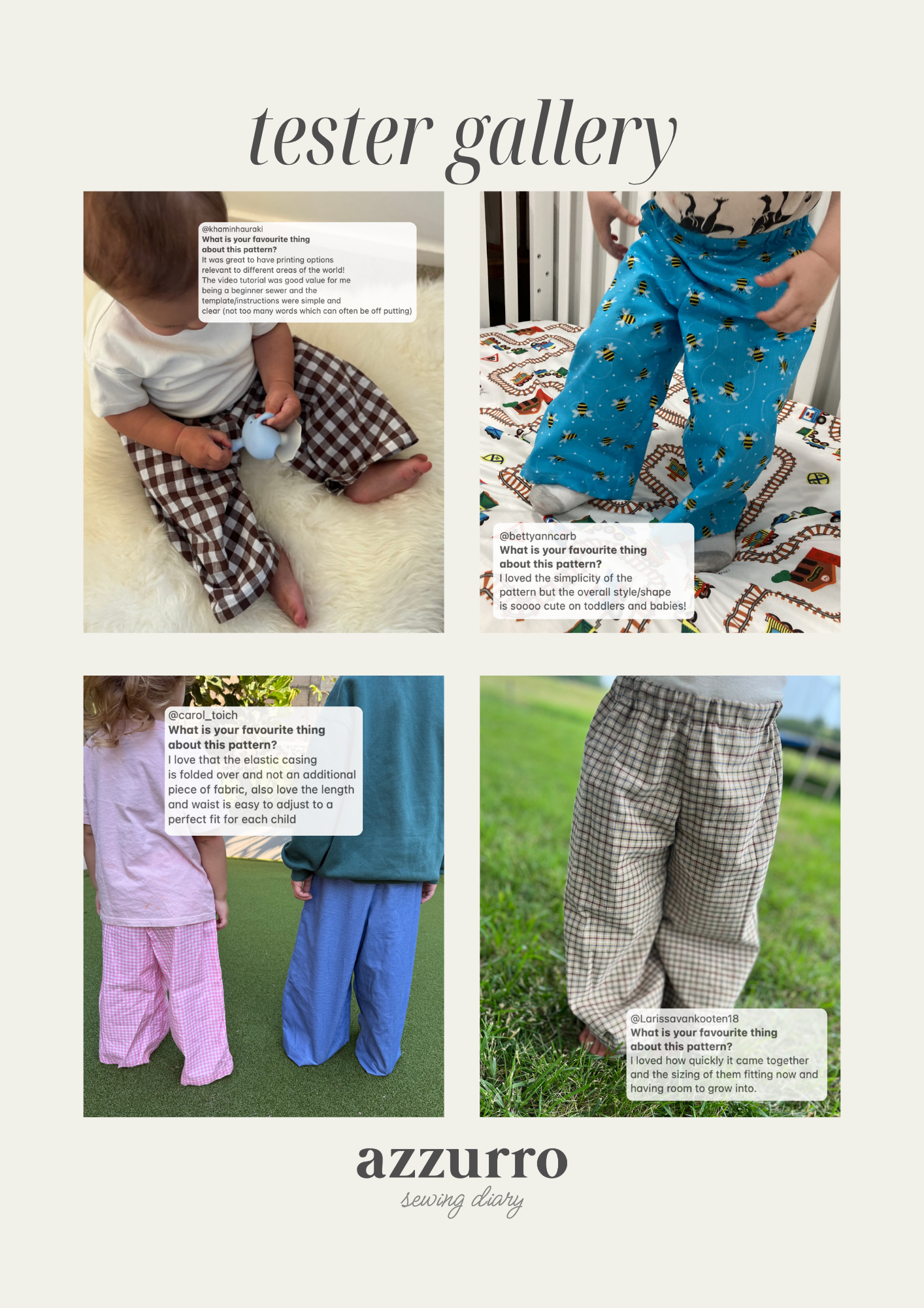 Tommy Pants - Digital Sewing Pattern