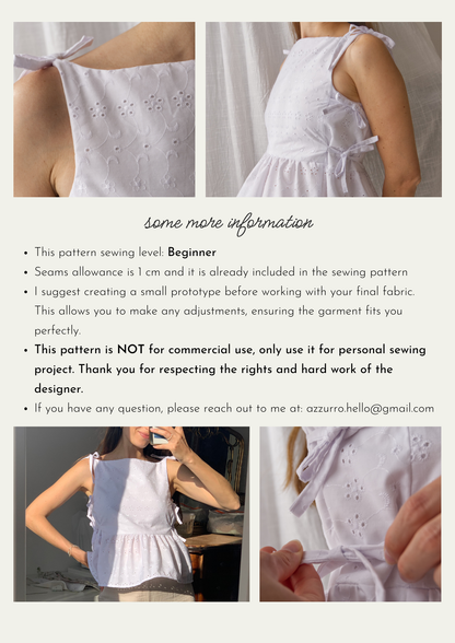 Sabrina Top - Digital Sewing Pattern
