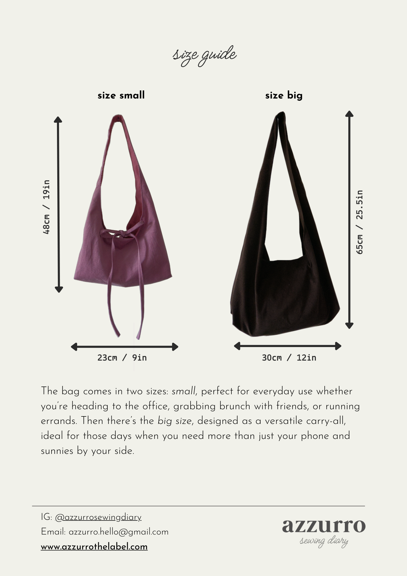 Anna Bag - Digital Sewing Pattern
