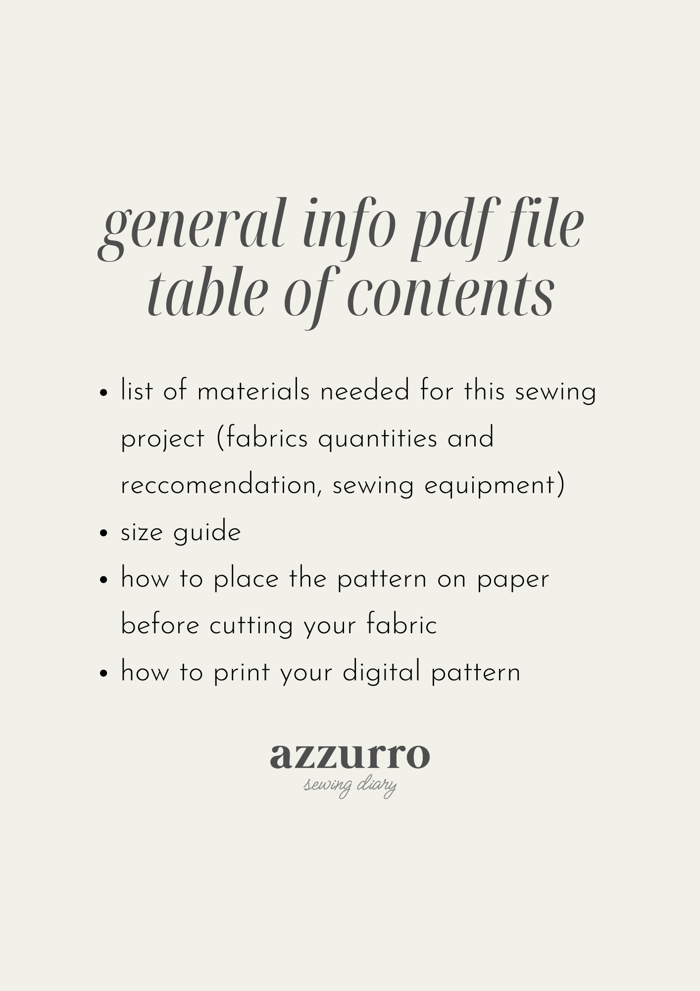 Anna Bag - Digital Sewing Pattern