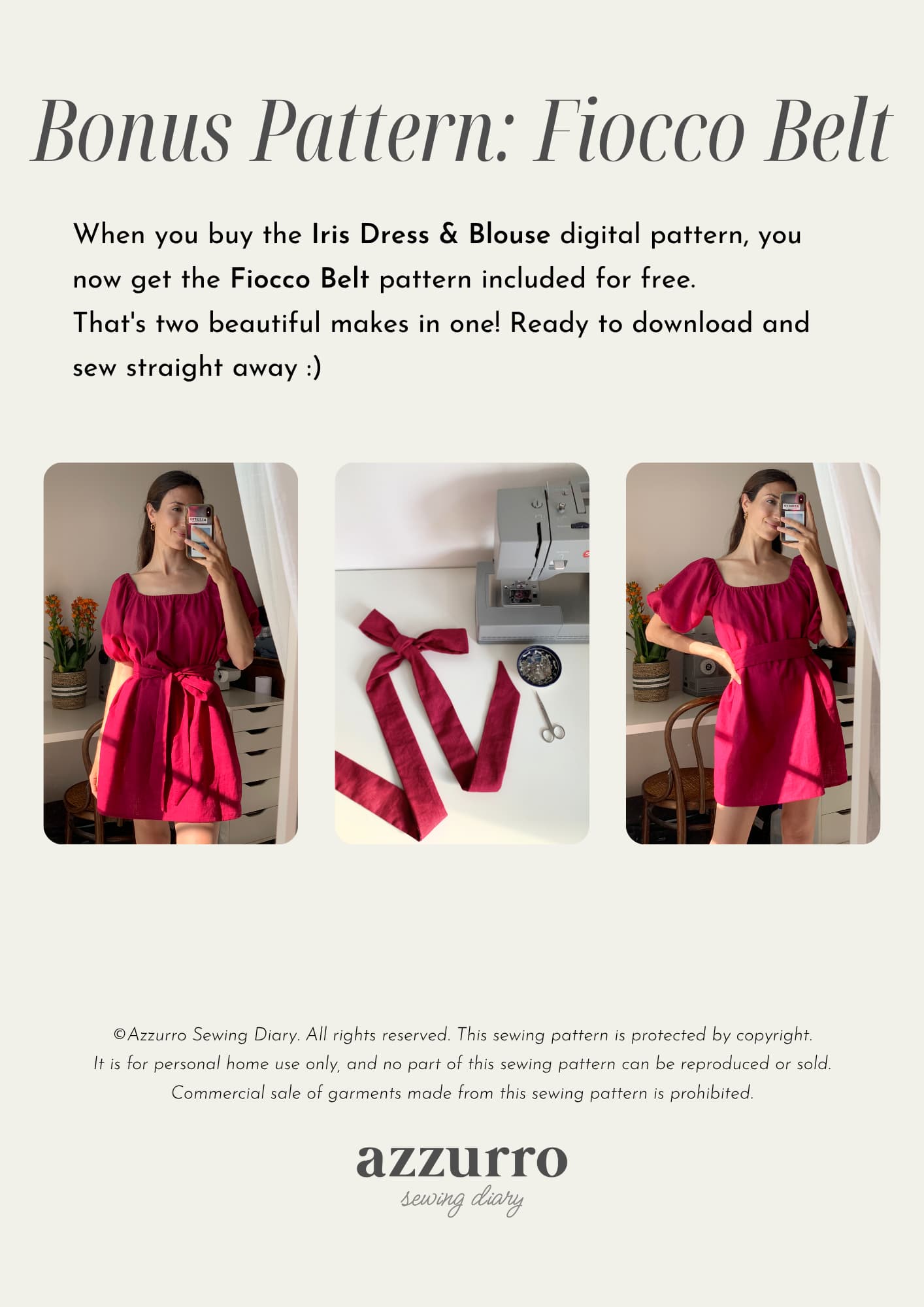 The Iris Dress & Blouse - Digital Sewing Pattern