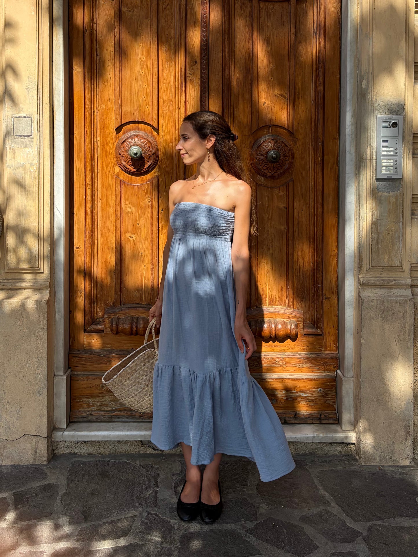 Bella Dress/Skirt - Powder blue