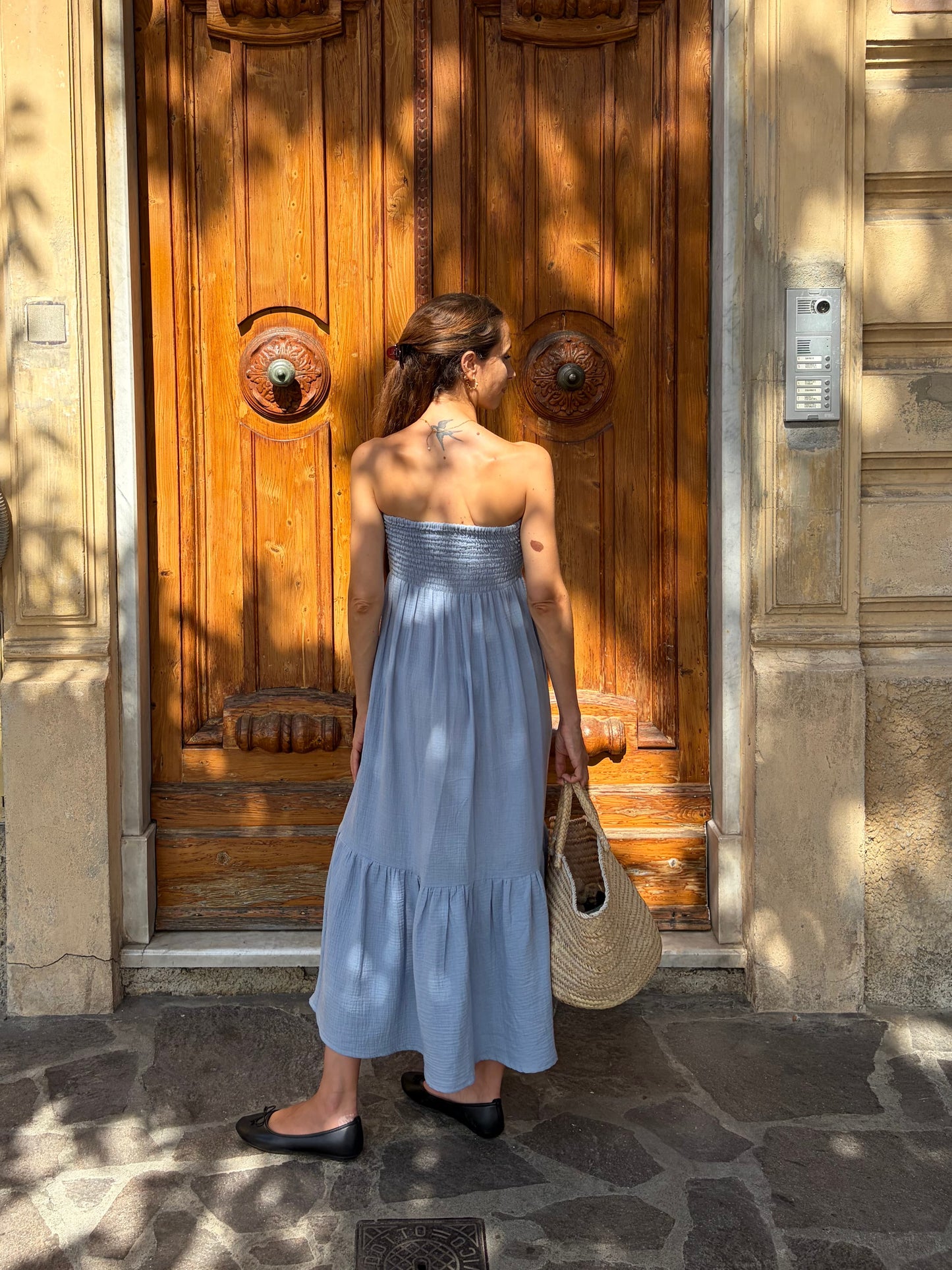 Bella Dress/Skirt - Powder blue