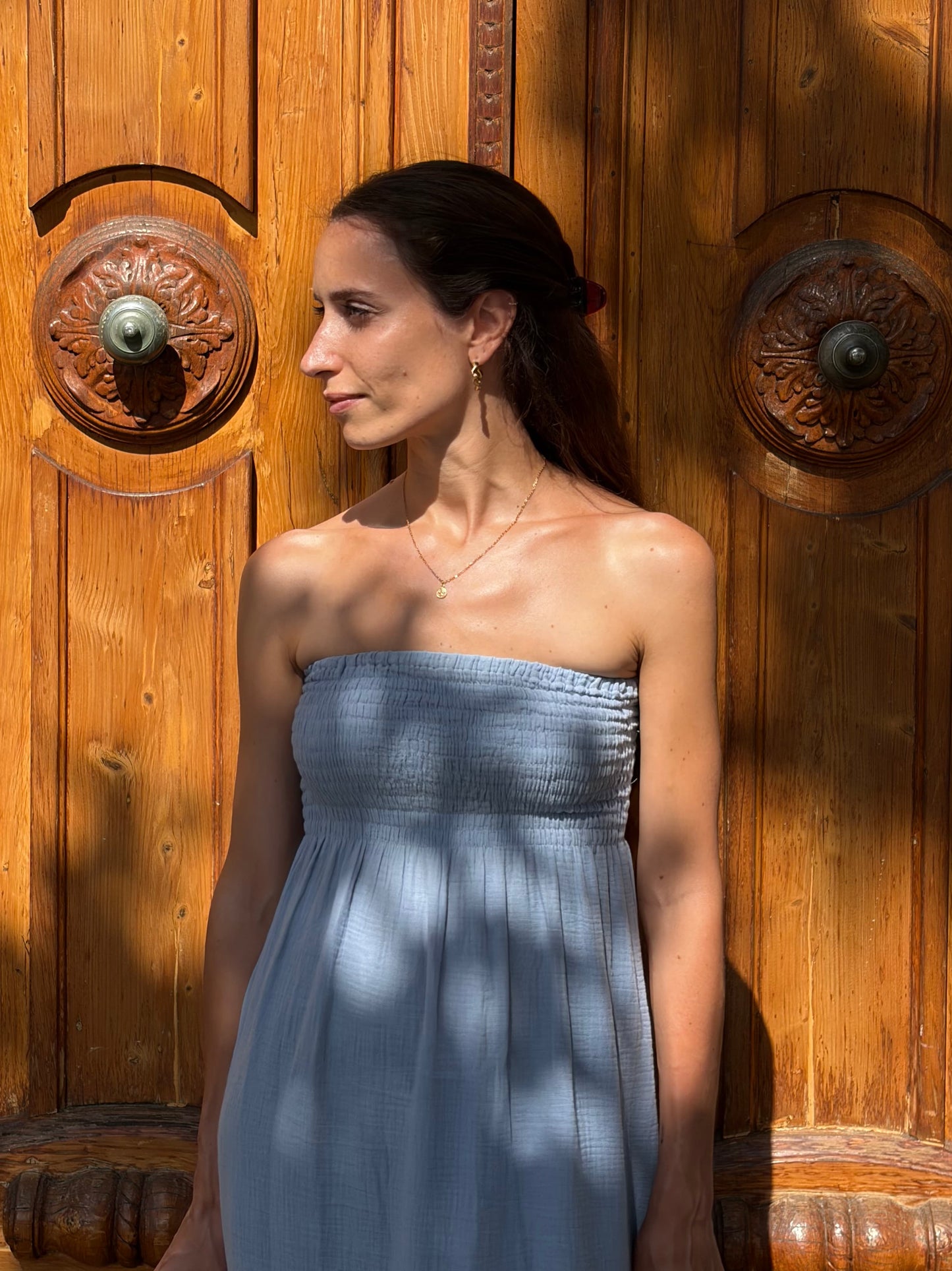 Bella Dress/Skirt - Powder blue