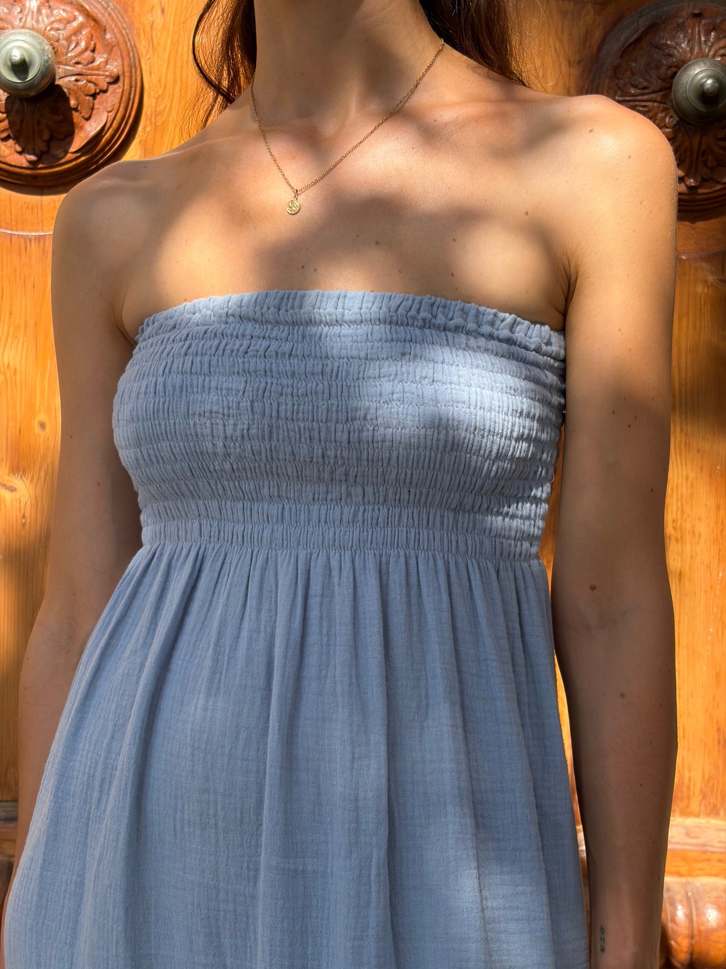 Bella Dress/Skirt - Powder blue