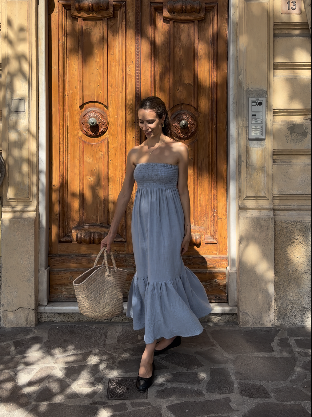 Bella Dress/Skirt - Powder blue