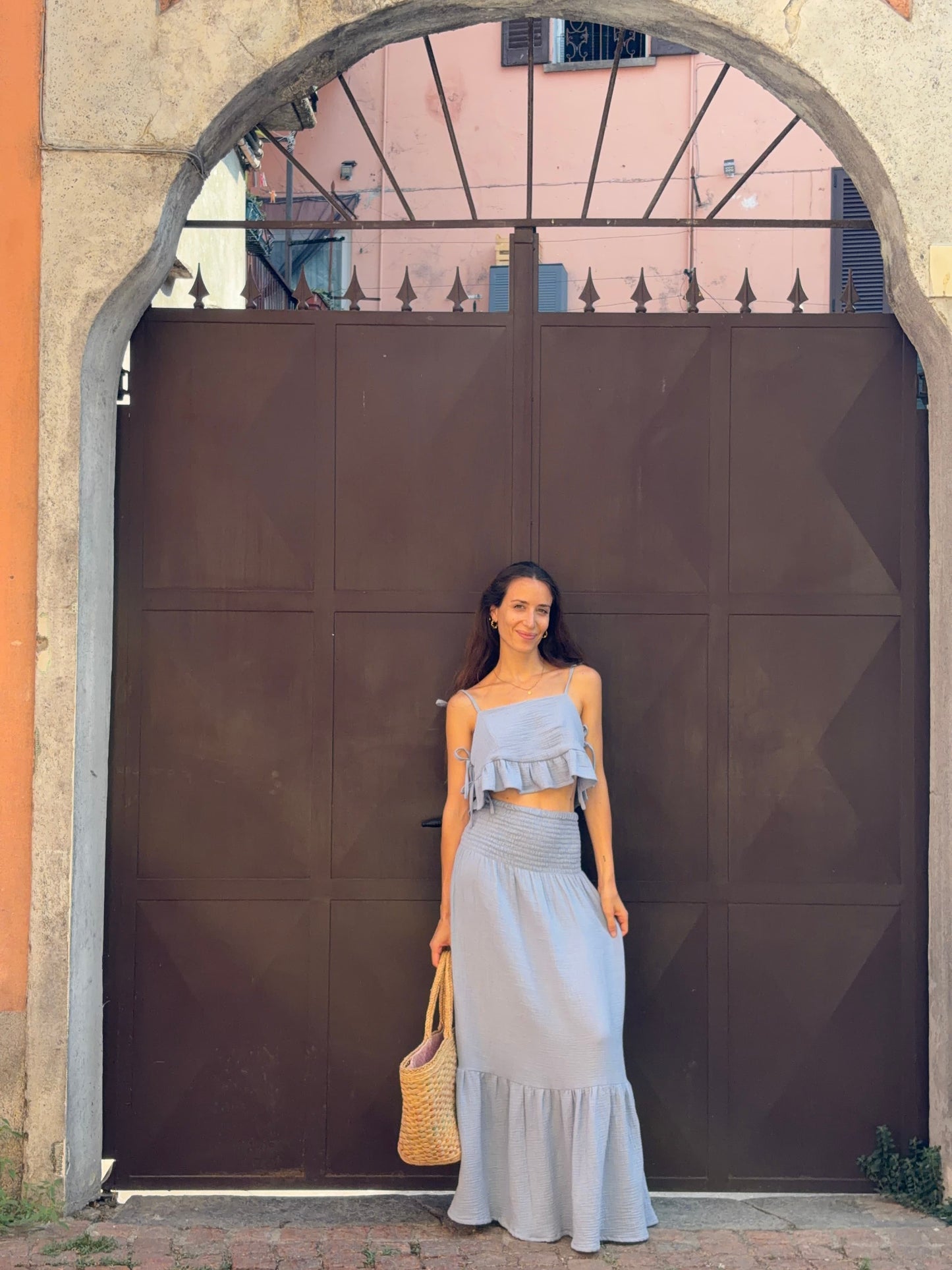 Bella Dress/Skirt - Powder blue