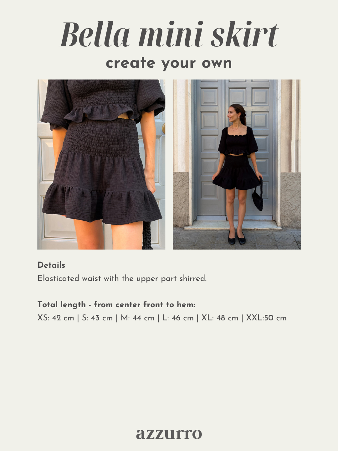 Bella mini skirt - Create your own