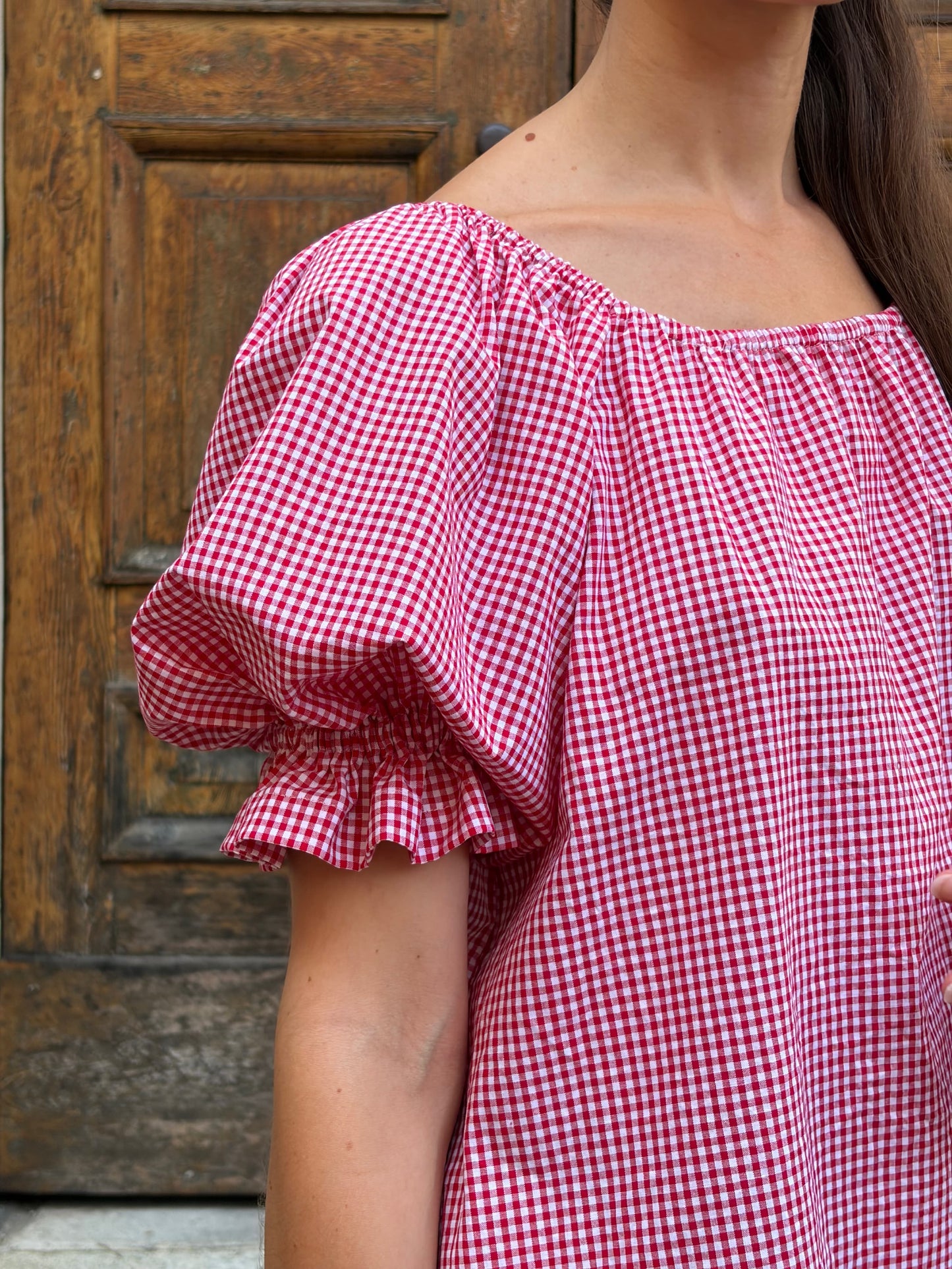 Iris Dress - vichy red