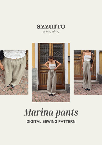 Marina Pants - Digital Sewing Pattern