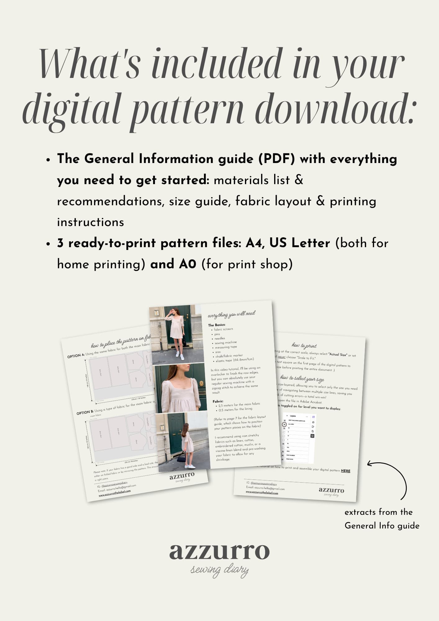 The Matilde Dress - Digital Sewing Pattern
