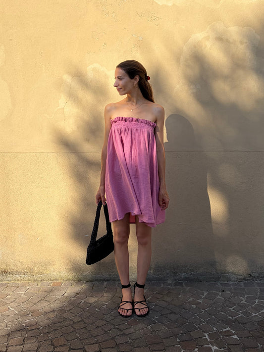 Sofia Dress Mini - Pink