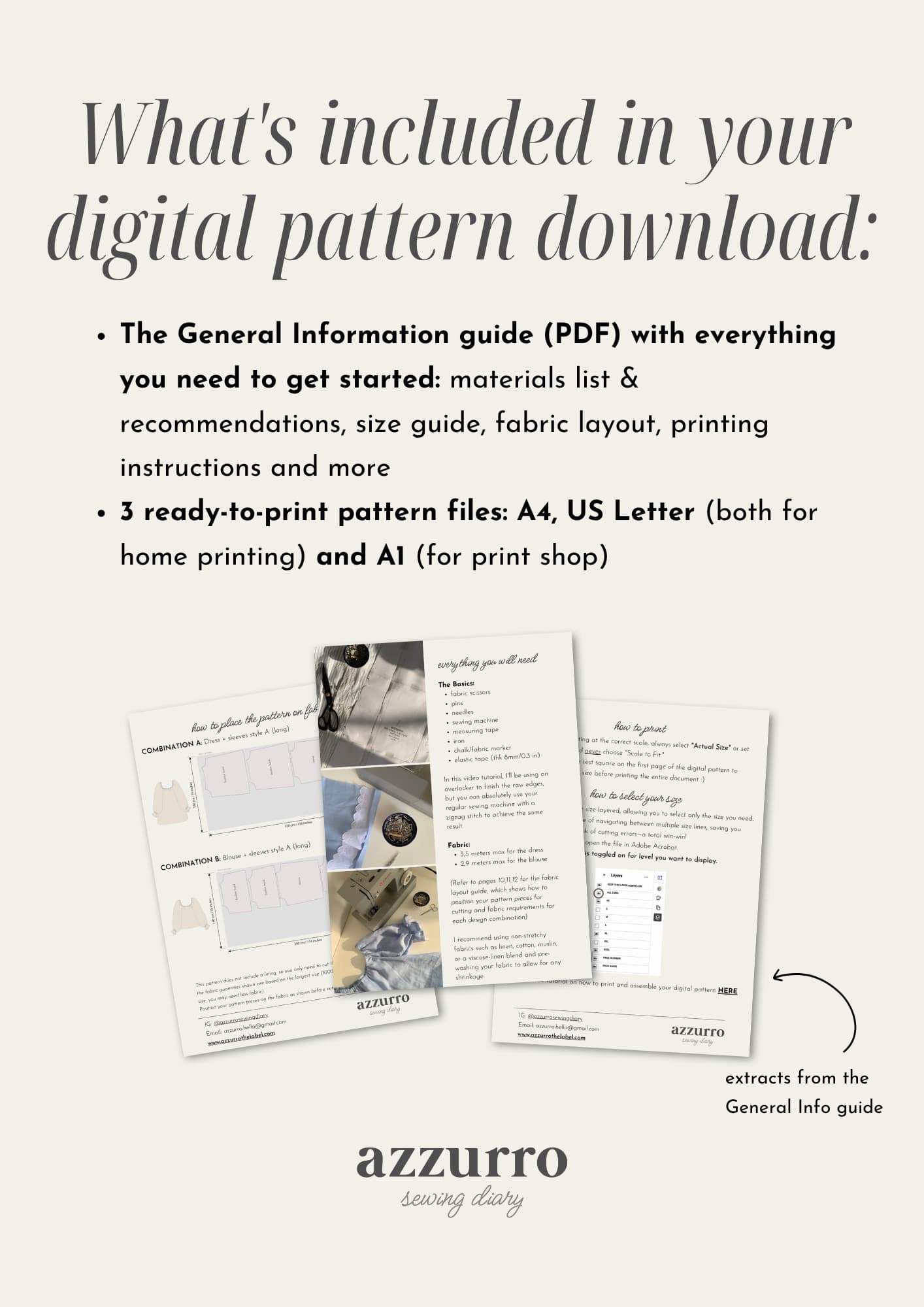 The Iris Dress & Blouse - Digital Sewing Pattern
